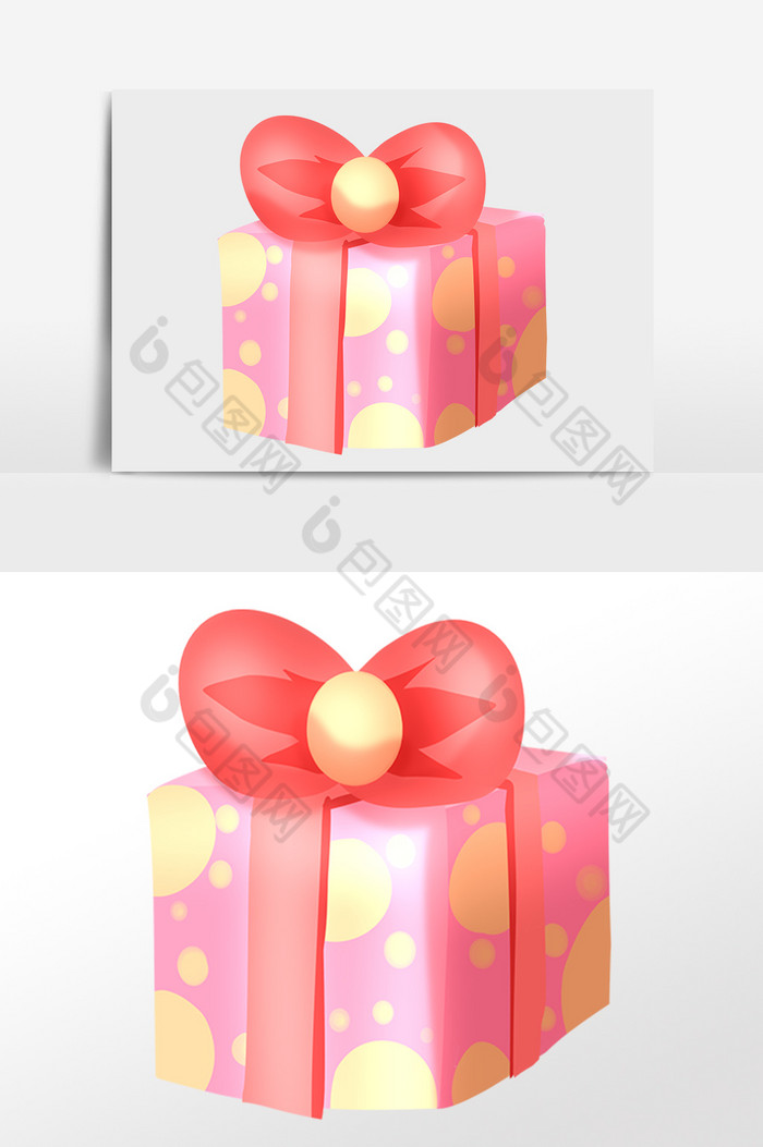 庆祝生日快乐礼盒插画图片图片