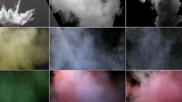 10组爆炸烟雾能量特效视频素材2