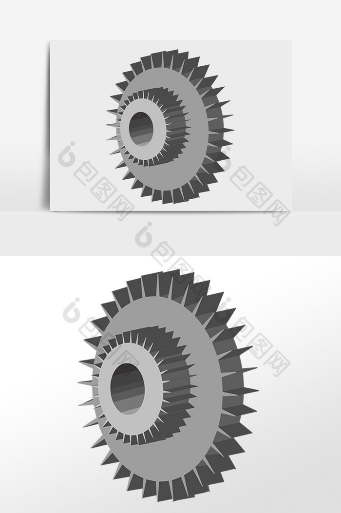 汽车维修零配件齿轮插画图片图片