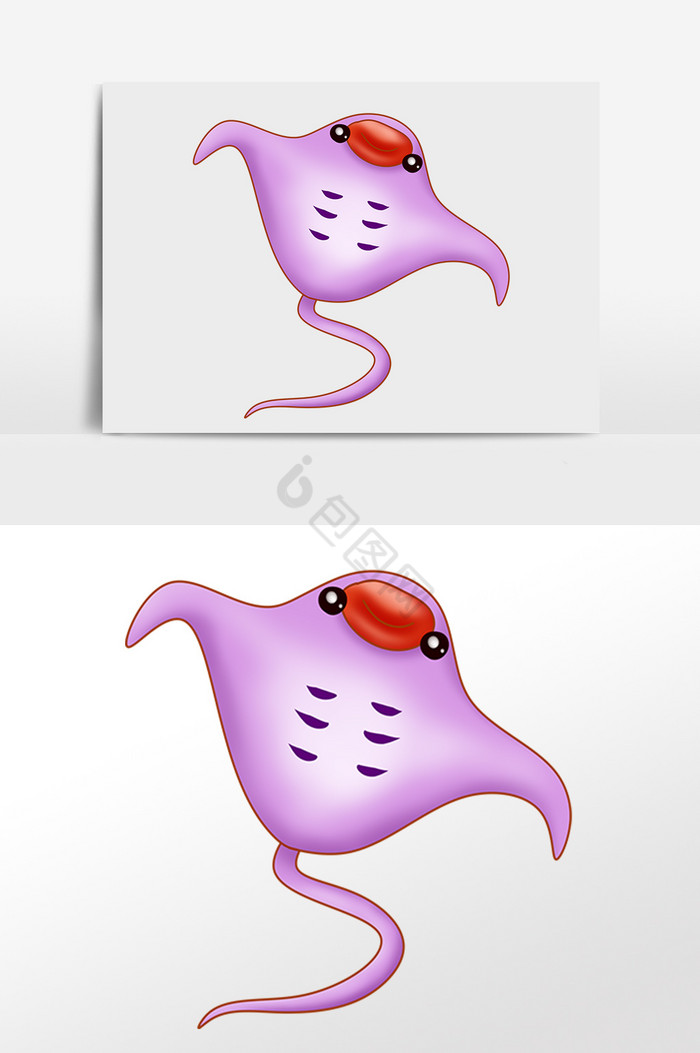 海洋生物小鱼插画