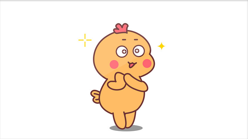 可爱蠢萌小黄鸡期待眼神动态表情包小黄鸡卡通表情包gif小黄鸡旅游