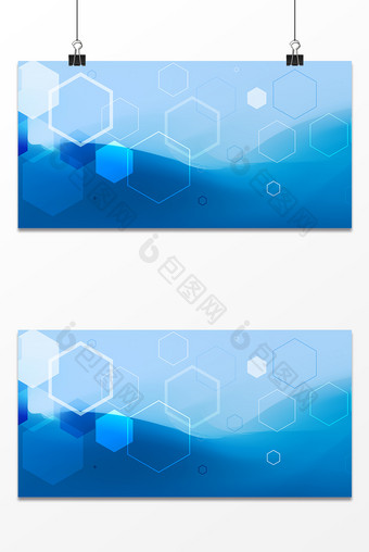 蓝色商务科技健康背景图片