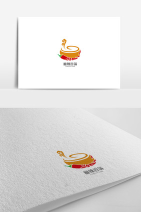 个性麻辣香锅标志logo设计