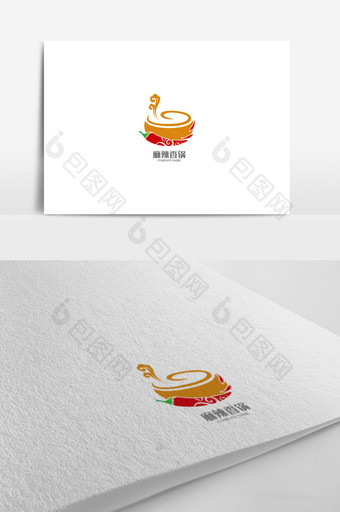 个性麻辣香锅标志logo设计图片
