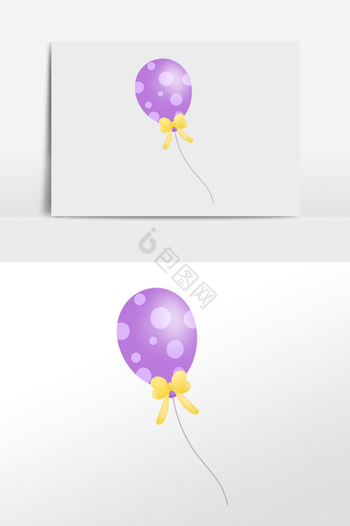 漂浮漂亮气球氦气球插画图片