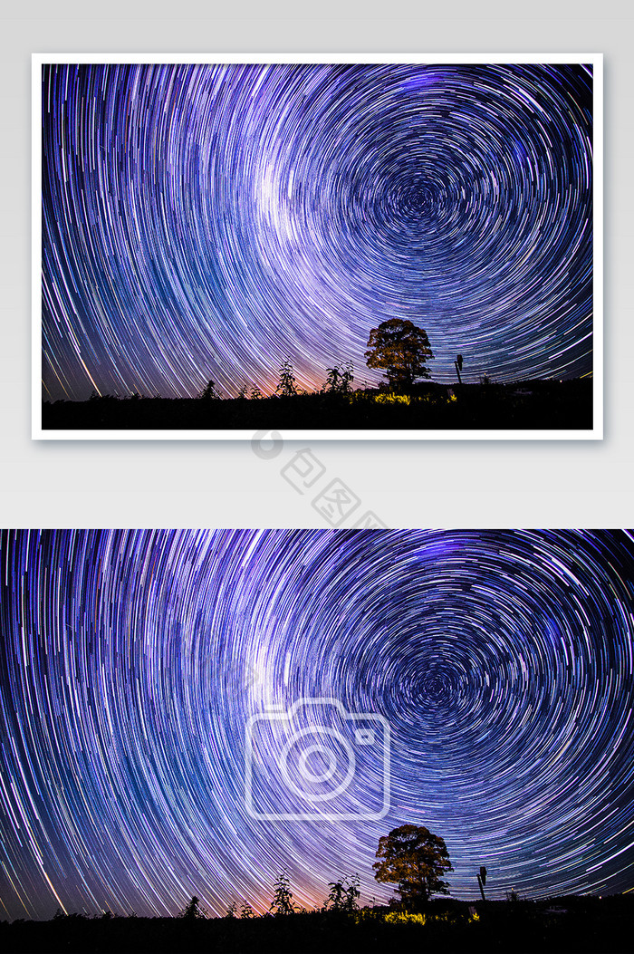 澳洲塔斯田野风景星轨摄影图片