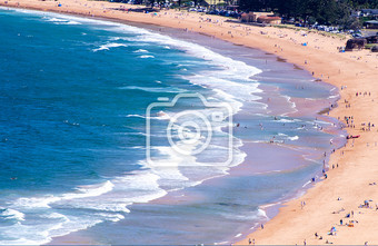 澳洲悉尼棕榈滩沙滩摄影图片