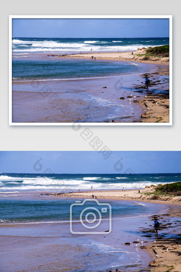 悉尼中央海岸沙滩摄影图片