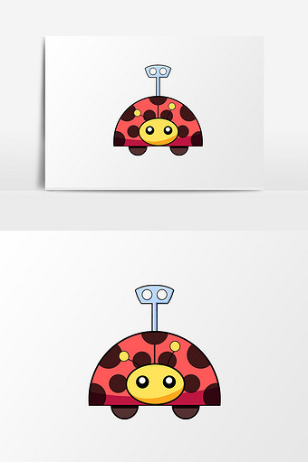 手绘卡通儿童节发条金龟子图片下载