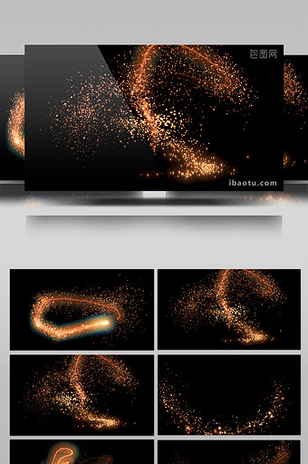 7款粒子光效动画带通道特效元素素材视频图片
