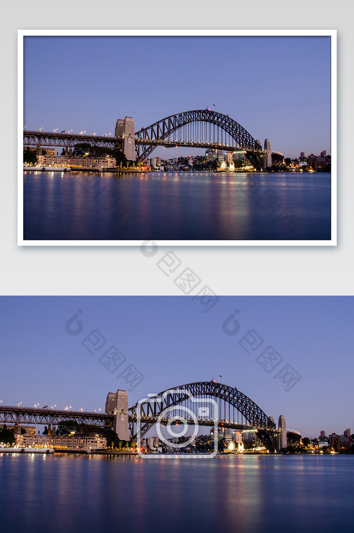 日出前的悉尼海港大桥摄影图片图片