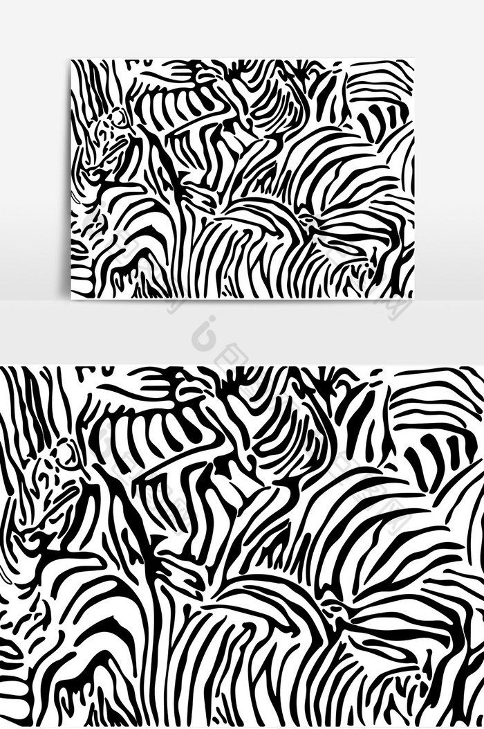 斑马纹平铺底纹动物纹图片图片