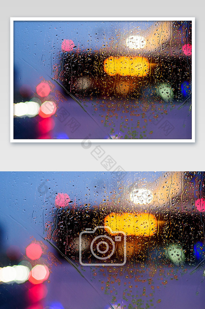 光影斑驳雨夜光斑摄影图片图片