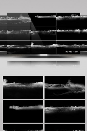 10组4K起伏烟雾流体特效视频素材图片