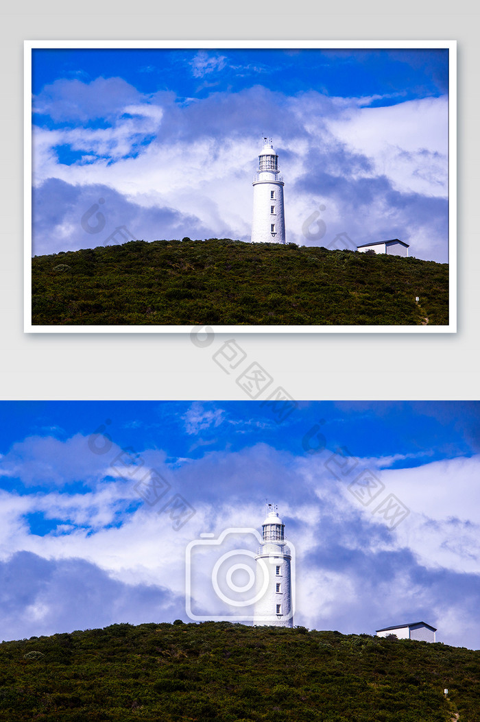 白云相接世界的尽头布鲁尼岛澳洲最南灯塔