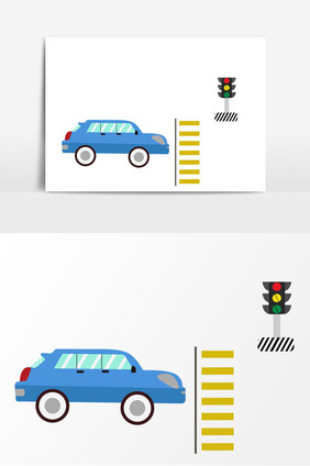 交通安全信号灯矢量元素