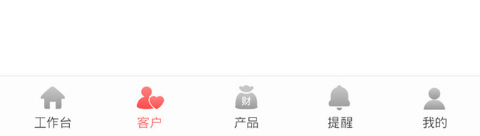 红色金融理财行业app数据统计页面