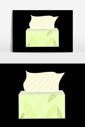 手绘卫生手纸抽纸抽纸盒插画图片