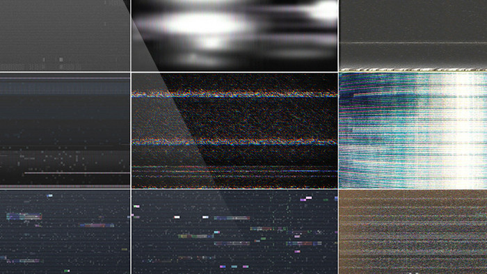 8组抖音风格信号干扰叠加视频素材
