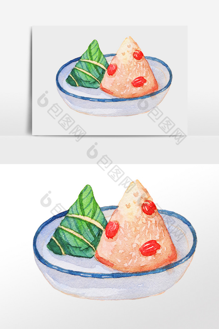 端午节美味红枣糯米粽子插画图片图片