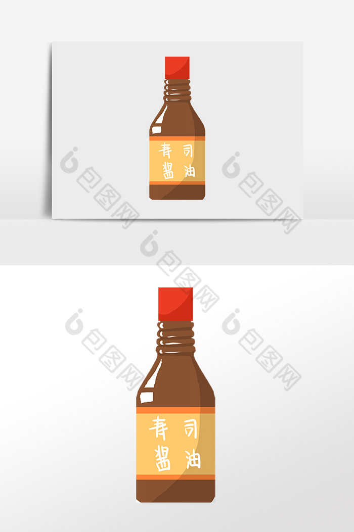 调味品一品鲜酱油插画图片图片