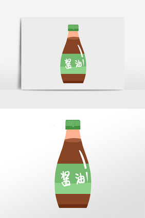 手绘美味美食调味品酱油插画