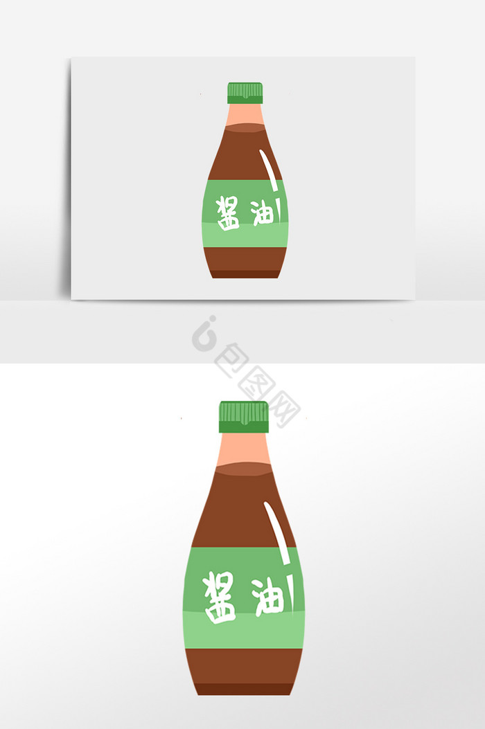 美味调味品酱油插画图片