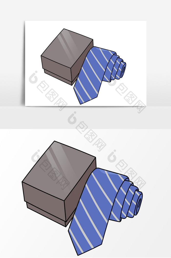 父亲节礼物领带形象元素