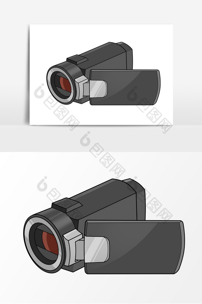 摄像机卡通形象元素