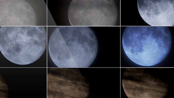 13组圆月月亮视频素材