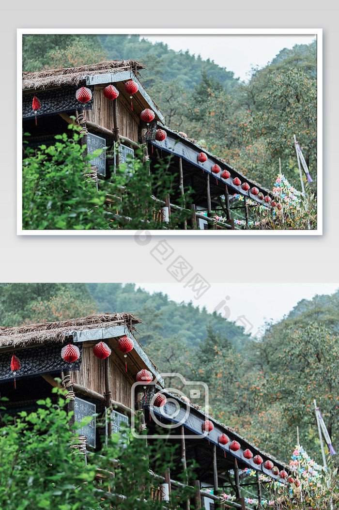 大岚高山山村乡村柿子柿林风景摄影图片2