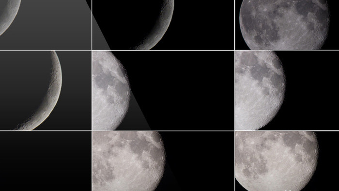 15组半月圆月月亮视频素材