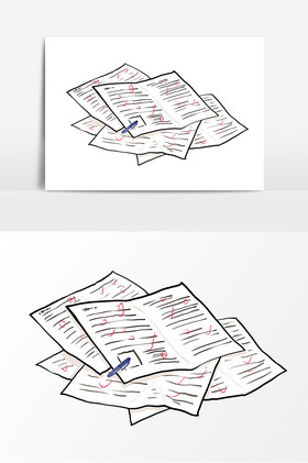 试卷白底简洁风格启动页引试卷高考模拟测试反馈失败书本落榜金融考试