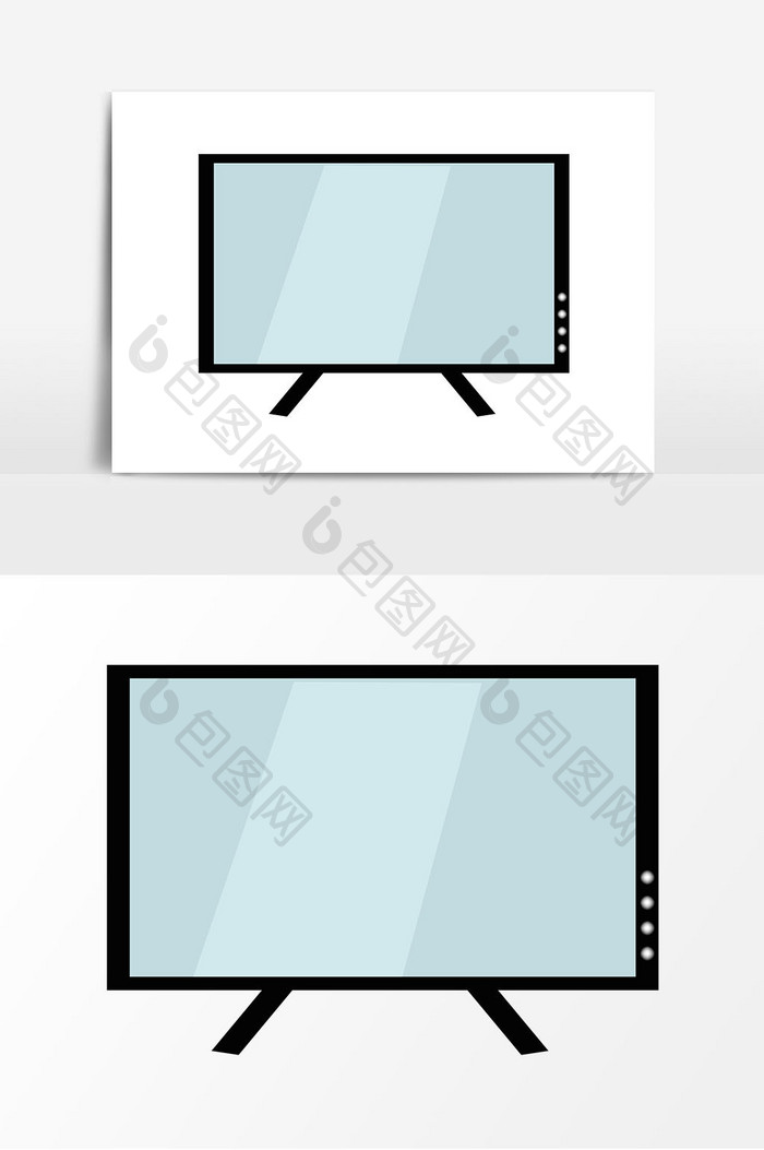 电脑电视屏幕矢量元素