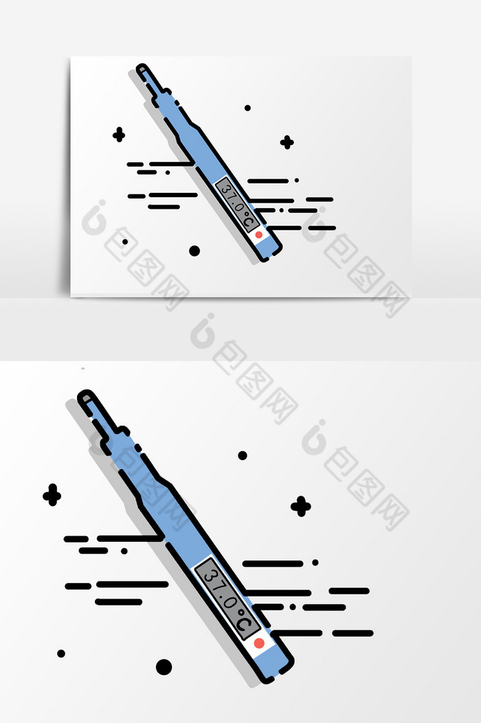 护士节医学温度计免扣图片图片