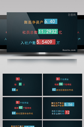 金属质感滚动数字字感AE模板图片