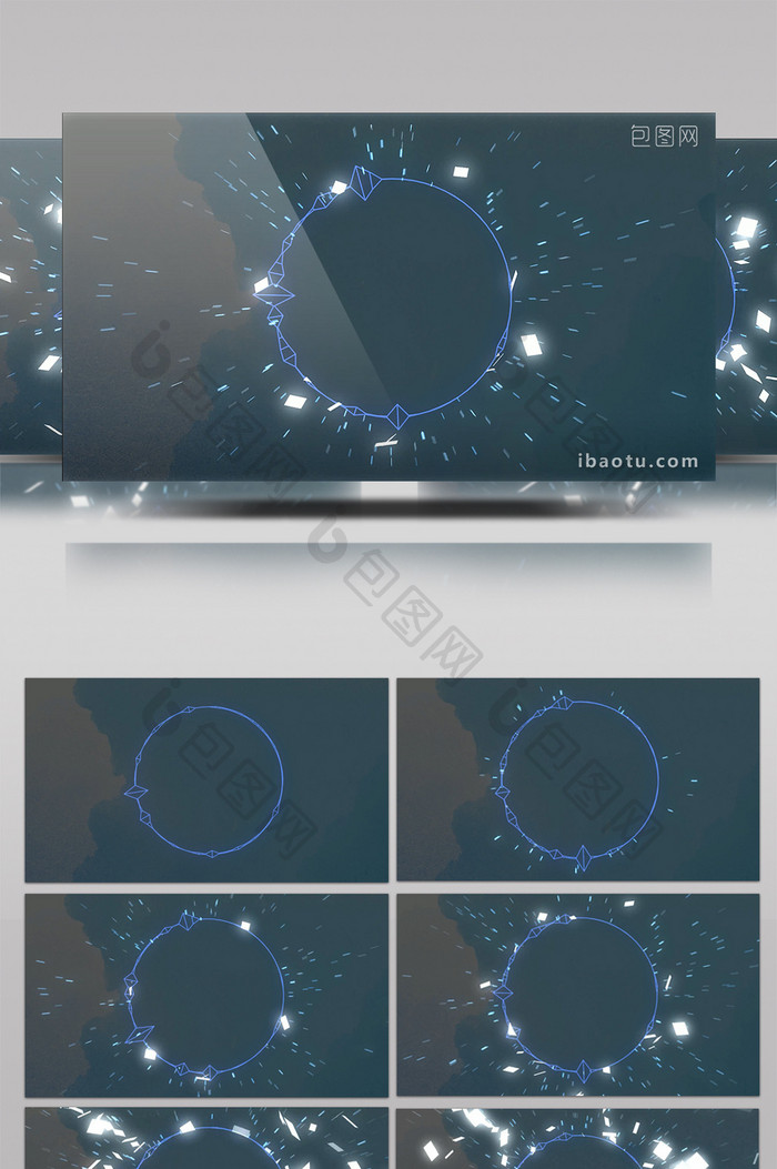 未来科技感粒子视频素材