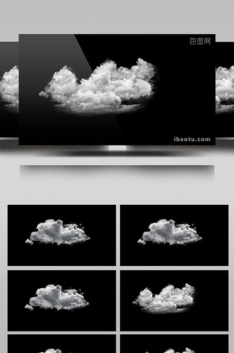 2组4K带通道丰富云层视频素材1图片