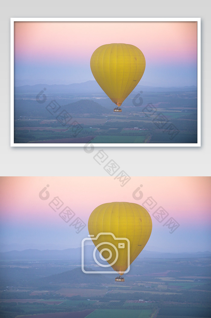 马里巴上空的热气球摄影图片图片