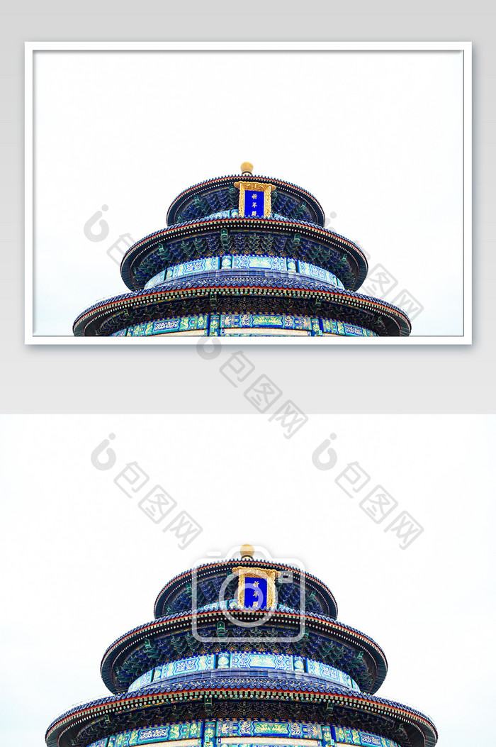 北京天坛故宫正门建筑摄影图