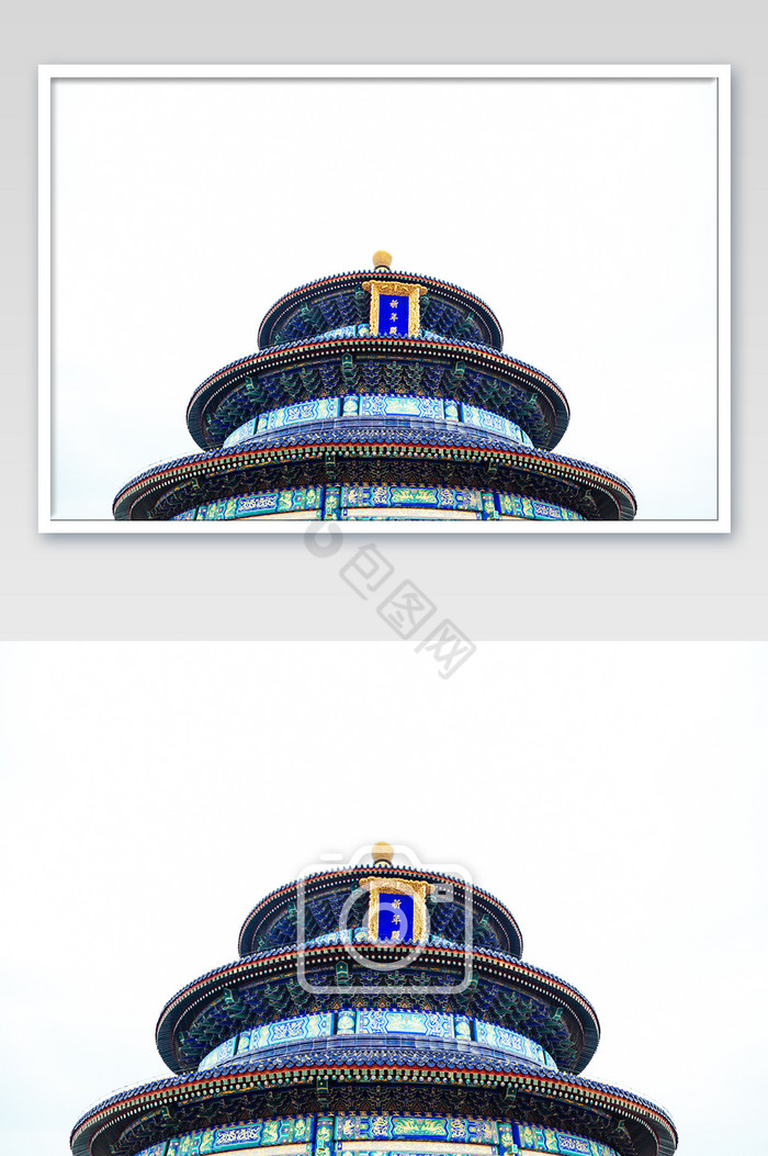 北京天坛故宫正门建筑摄影图图片