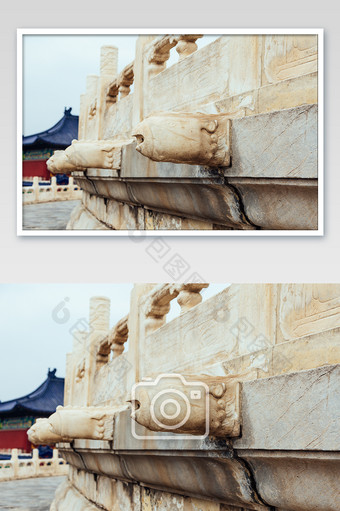 北京故宫台阶雕塑祥瑞高清摄影图图片