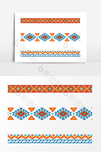 民族花纹装饰边框元素图片