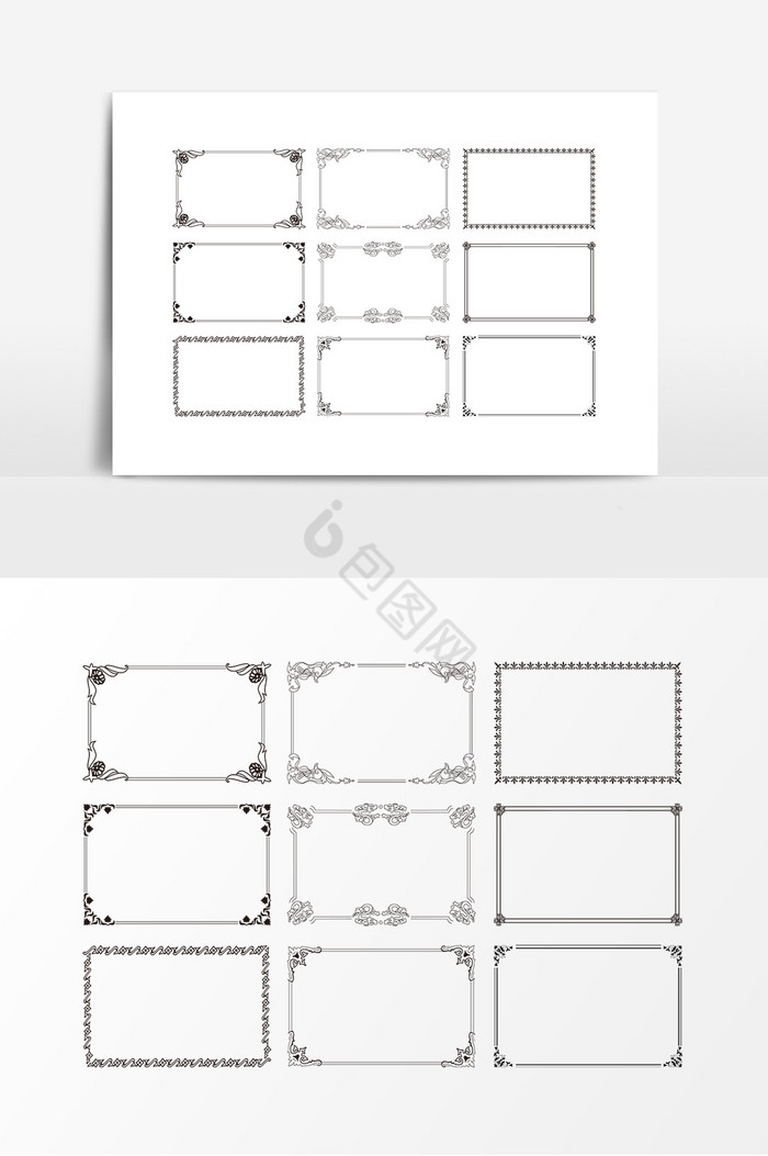 矩形边框图片