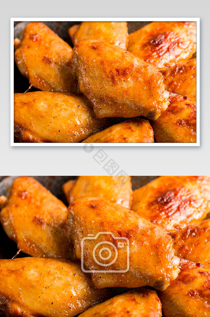 高清美食小吃鸡翅细节摄影图图片