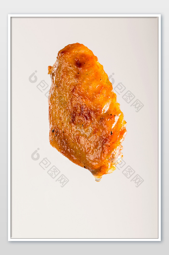 美食小吃鸡翅中白底高清摄影图片图片
