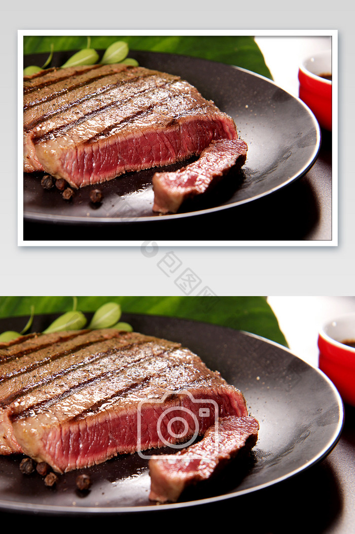 高清西餐美食菲力牛排细节摄影图片图片