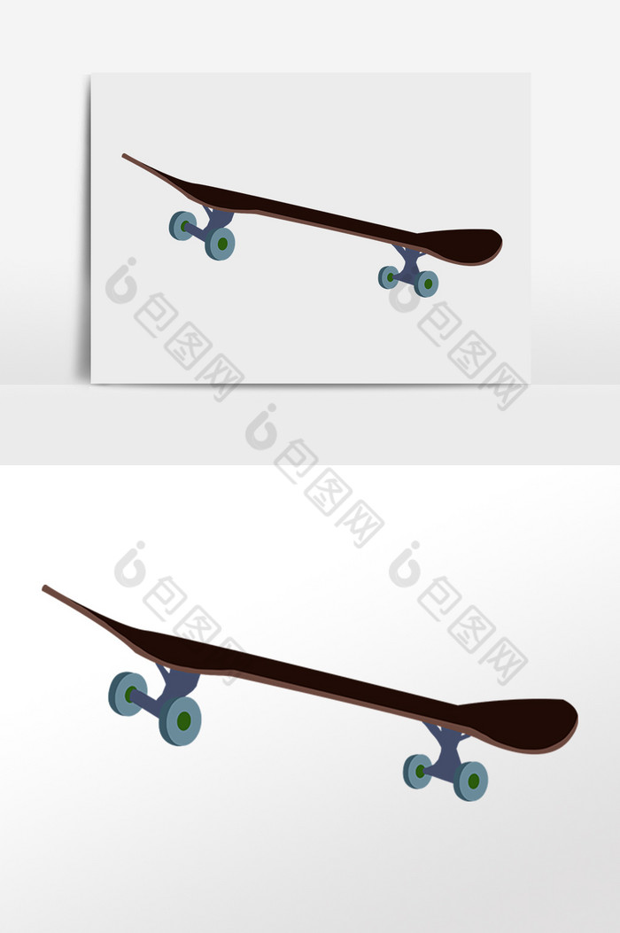 滑板车快乐滑板玩具滑板滑轮插画图片图片