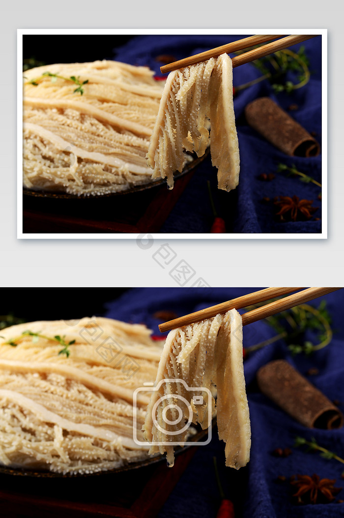 新鲜美食千层肚火锅食材细节高清摄影图