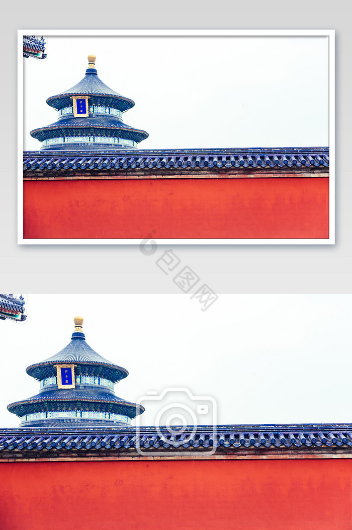 北京天坛围墙外红墙高清摄影图图片